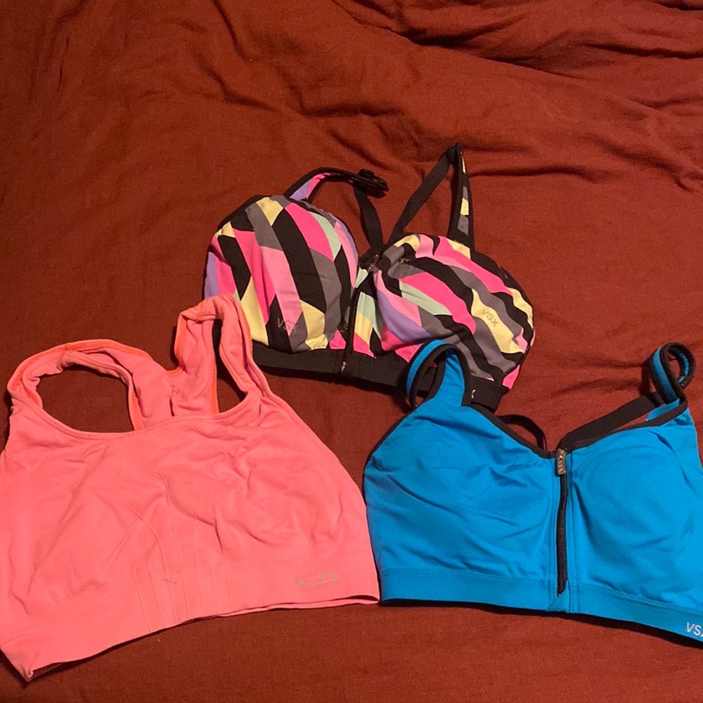 Lot of 3 Sports Bras Victoria Secret